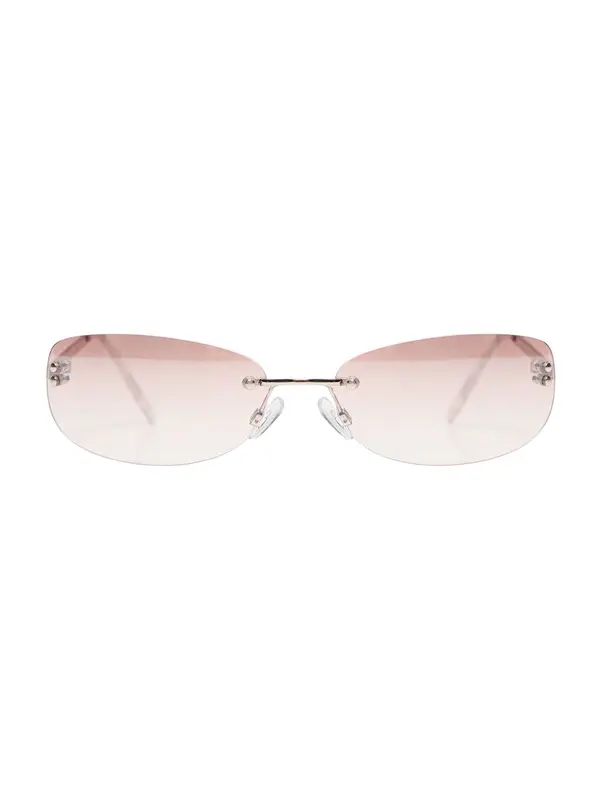 Bershka Bershka Sončna očala  pastelno roza / srebrna