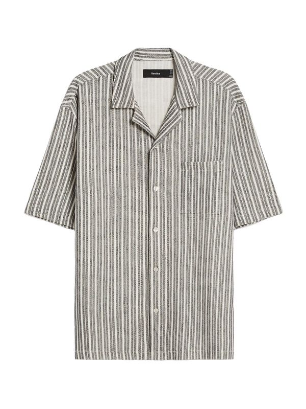 Bershka Bershka Srajca  črna / bela