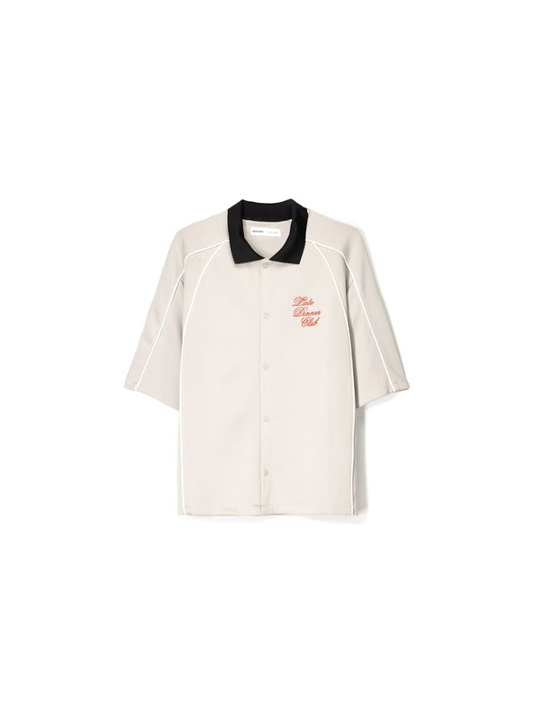 Bershka Bershka Srajca  greige / rdeča / črna / bela