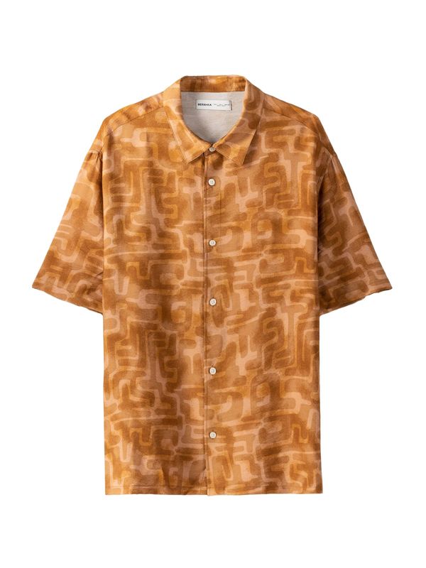 Bershka Bershka Srajca  karamel / pueblo / kapučino