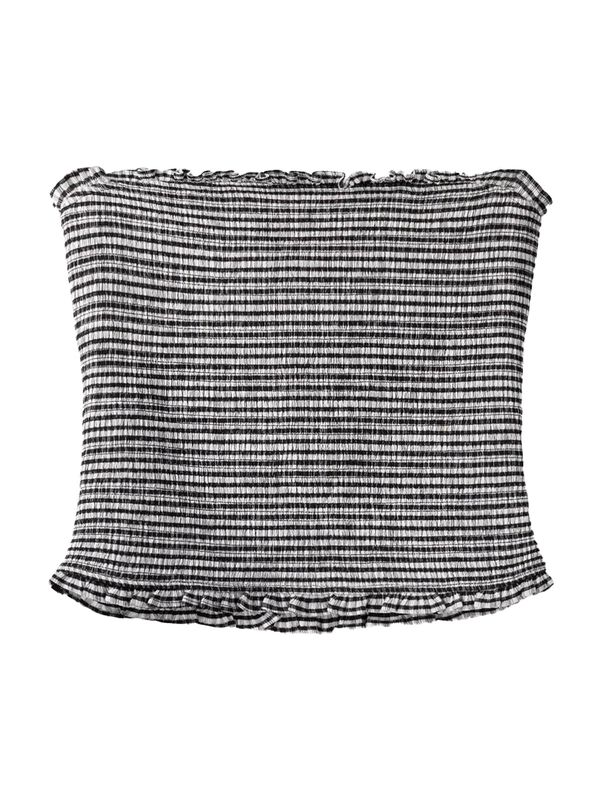 Bershka Bershka Top  črna / bela