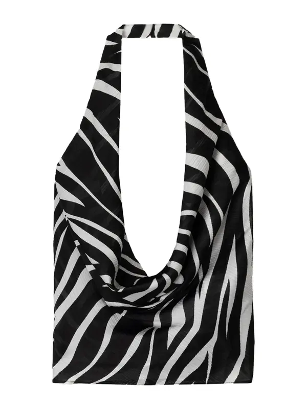 Bershka Bershka Top  črna / bela