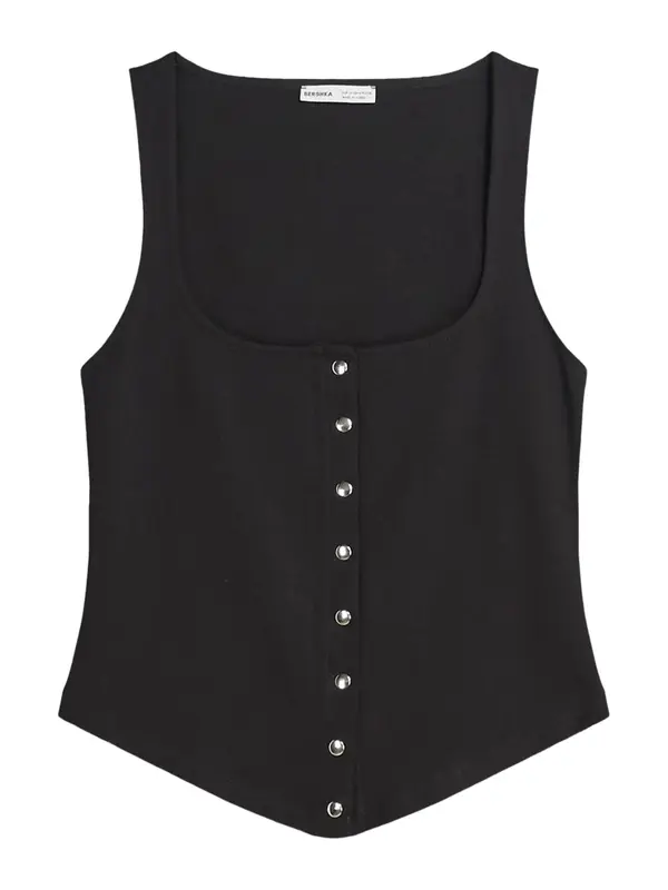 Bershka Bershka Top  črna