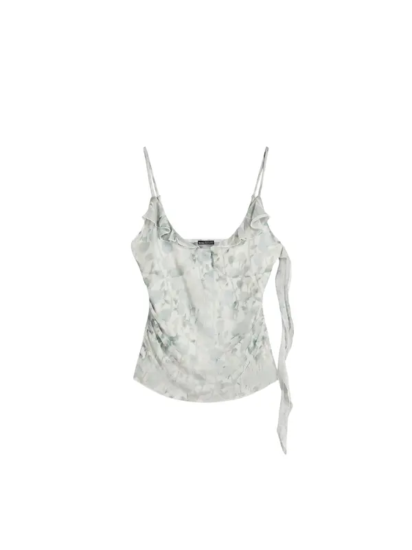 Bershka Bershka Top  greige / svetlo siva / pastelno zelena