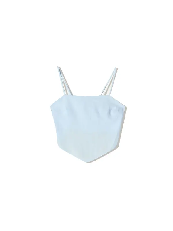 Bershka Bershka Top  pastelno modra