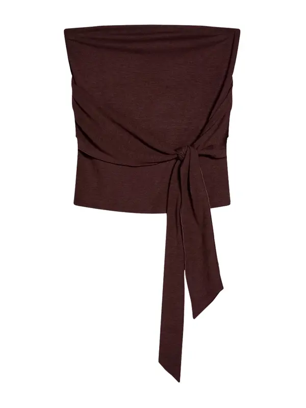 Bershka Bershka Top  temno rjava