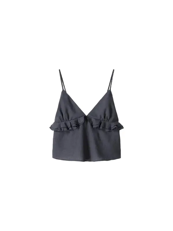Bershka Bershka Top  temno siva