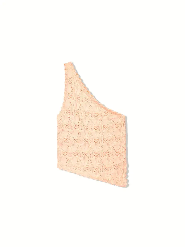 Bershka Bershka Top z naramnicami  losos