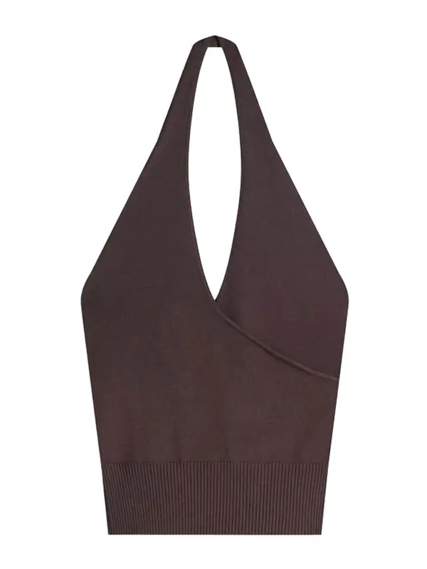 Bershka Bershka Top z naramnicami  rjava
