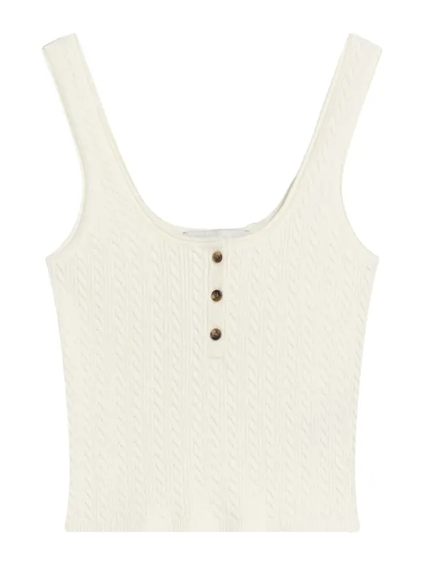 Bershka Bershka Top z naramnicami  temno bež