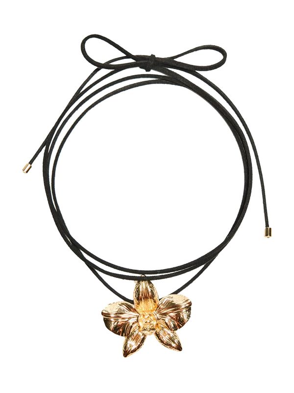 Bershka Bershka Verižica  zlata / črna