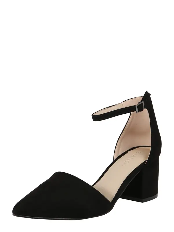 Bianco Bianco Čevlji s peto 'Divived D'orsay'  črna
