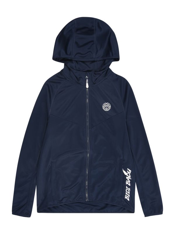 BIDI BADU BIDI BADU Športna jopa na zadrgo  temno modra / bela