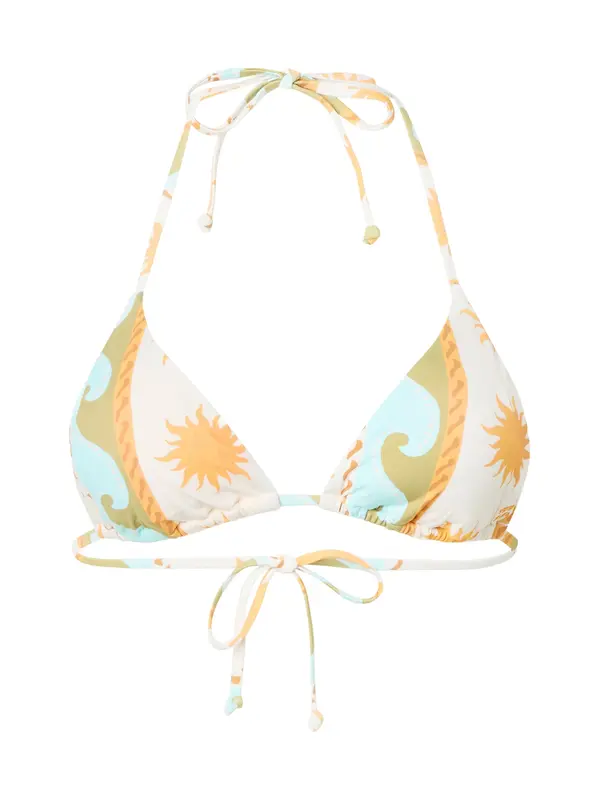 BILLABONG BILLABONG Bikini zgornji del  kremna / voda / svetlo zelena / marelica