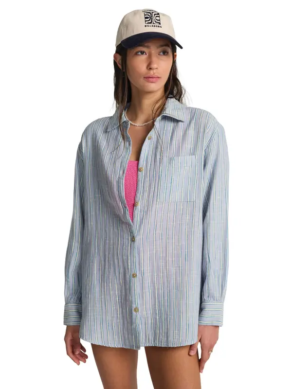 BILLABONG BILLABONG Bluza 'Wanderer'  modra / bela