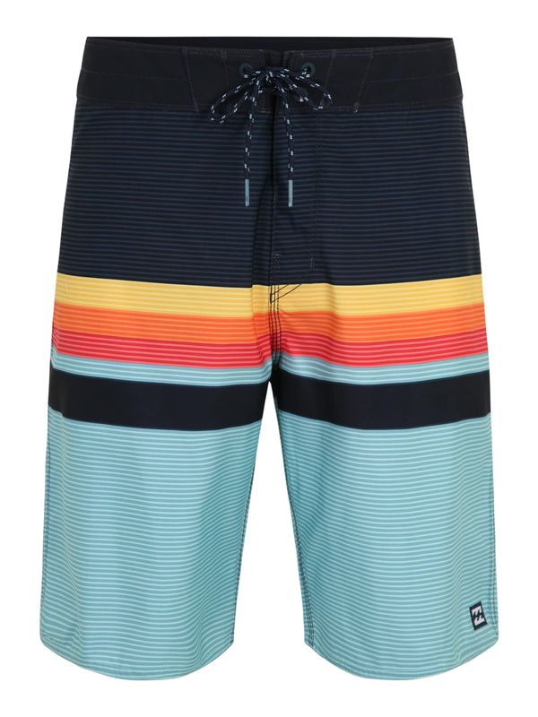 BILLABONG BILLABONG Kratke hlače za surfanje 'ALL DAY HTR STRIPE OG'  mornarska / voda / rumena / oranžna