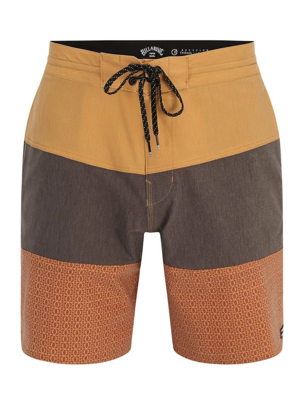 BILLABONG BILLABONG Kratke hlače za surfanje 'TRIBONG'  konjak / temno rjava / črna / bela