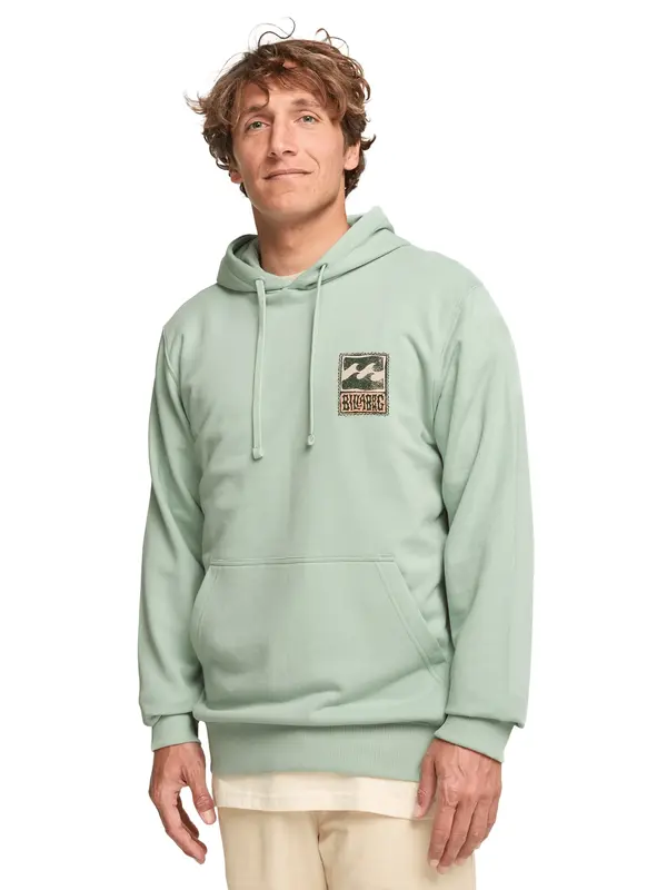 BILLABONG BILLABONG Majica 'Stamp'  rjava / pastelno zelena / črna