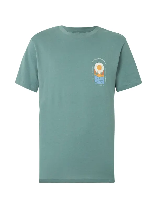 BILLABONG BILLABONG Majica 'SUN DOWN ADIV'  ecru / svetlo modra / meta / oranžna