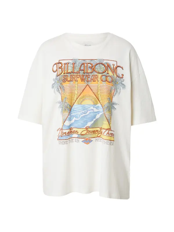 BILLABONG BILLABONG Majica 'Sun Meets Sea'  svetlo modra / siva / temno oranžna / bela