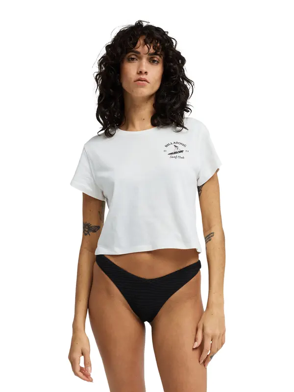BILLABONG BILLABONG Majica 'Surf The Waves'  črna / bela