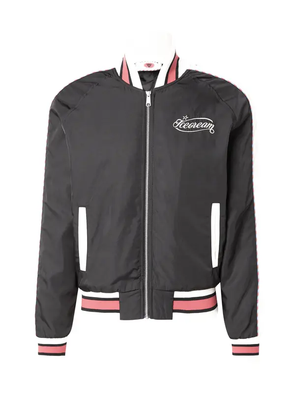 Billionaire Boys Club Billionaire Boys Club Prehodna jakna 'Ice Cream'  rdeča / črna / off-bela