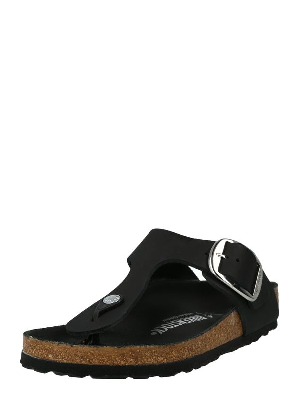 BIRKENSTOCK BIRKENSTOCK Japonke 'Gizeh Big Buckle'  črna