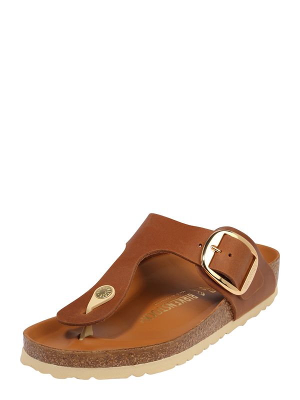 BIRKENSTOCK BIRKENSTOCK Japonke 'Gizeh'  rjava / zlata