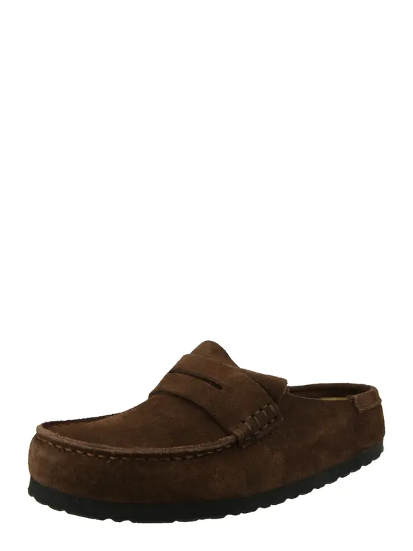 BIRKENSTOCK BIRKENSTOCK Natikači 'Naples'  temno rjava