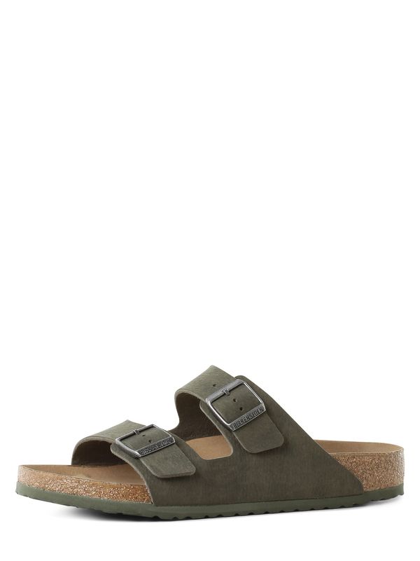 BIRKENSTOCK BIRKENSTOCK Nizki natikači 'Arizona'  karamel / oliva / srebrna