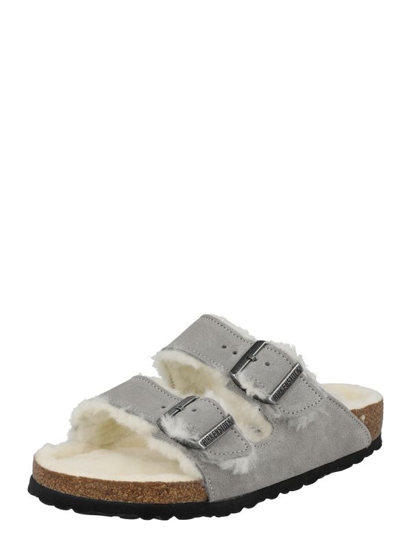 BIRKENSTOCK BIRKENSTOCK Nizki natikači 'Arizona'  siva / bela