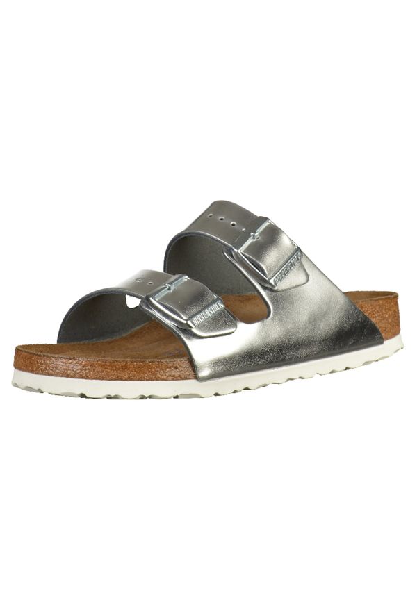 BIRKENSTOCK BIRKENSTOCK Nizki natikači 'Arizona'  srebrna