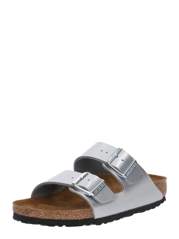 BIRKENSTOCK BIRKENSTOCK Nizki natikači 'Arizona'  srebrna