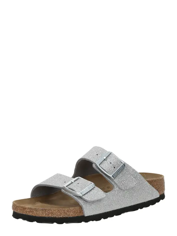 BIRKENSTOCK BIRKENSTOCK Nizki natikači 'Arizona'  srebrna