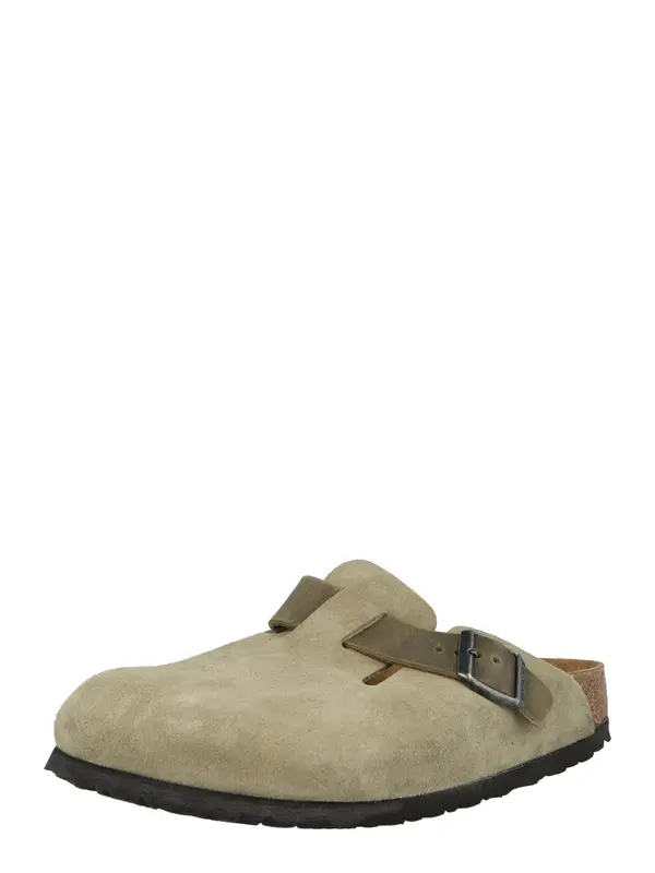 BIRKENSTOCK BIRKENSTOCK Nizki natikači 'Boston'  kaki / oliva