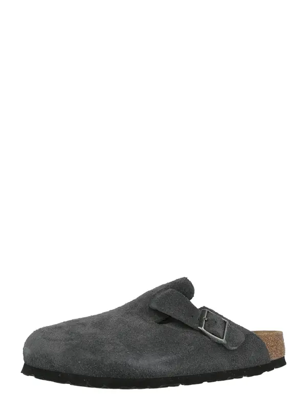 BIRKENSTOCK BIRKENSTOCK Nizki natikači 'Boston'  temno siva