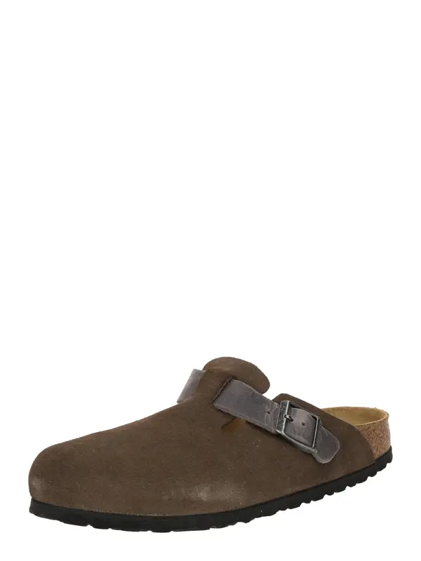 BIRKENSTOCK BIRKENSTOCK Nizki natikači 'Boston'  temno siva