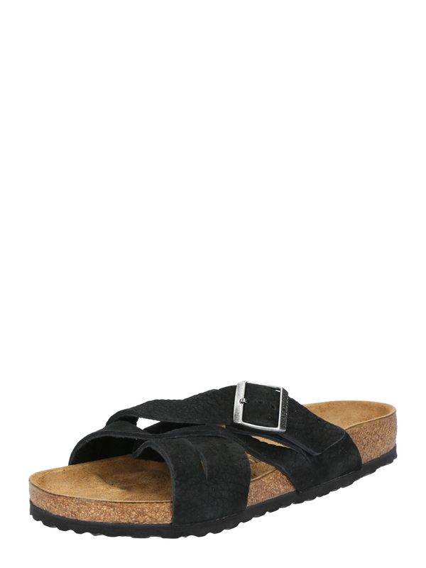 BIRKENSTOCK BIRKENSTOCK Nizki natikači 'Lugano'  črna