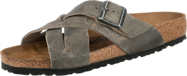 BIRKENSTOCK BIRKENSTOCK Nizki natikači 'Lugano'  kaki