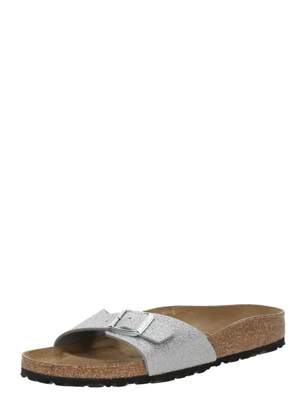 BIRKENSTOCK BIRKENSTOCK Nizki natikači 'Madrid'  srebrna
