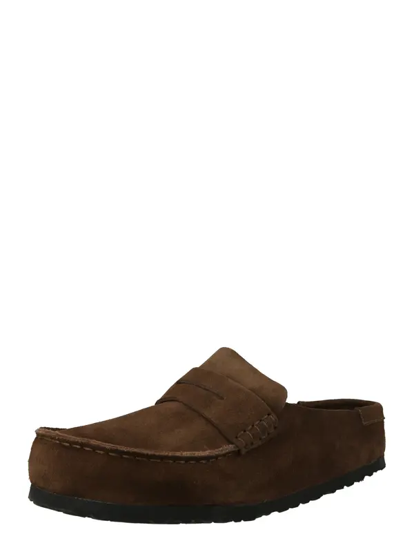 BIRKENSTOCK BIRKENSTOCK Nizki natikači 'Naples'  temno rjava