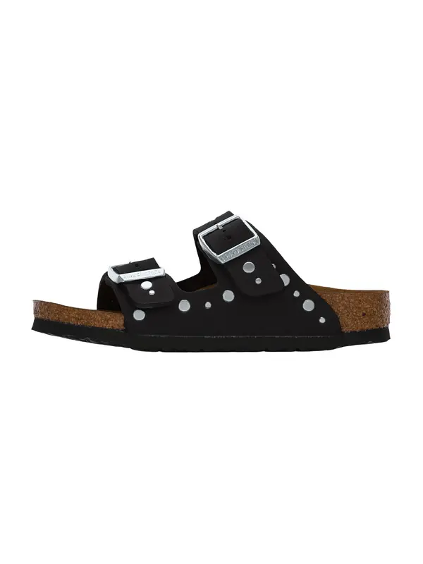 BIRKENSTOCK BIRKENSTOCK Odprti čevlji 'Arizona Rivets'  črna