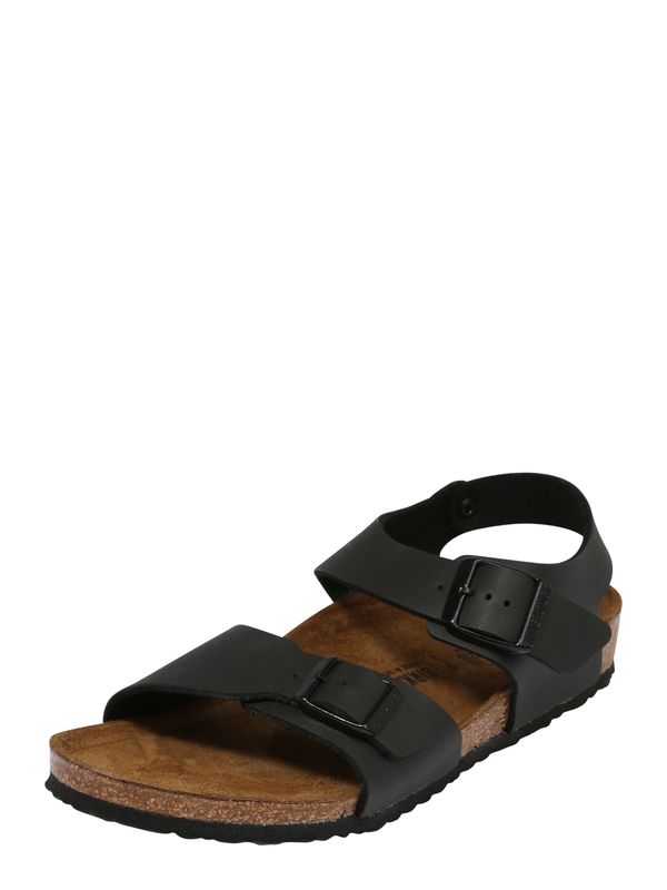 BIRKENSTOCK BIRKENSTOCK Odprti čevlji 'New York'  črna