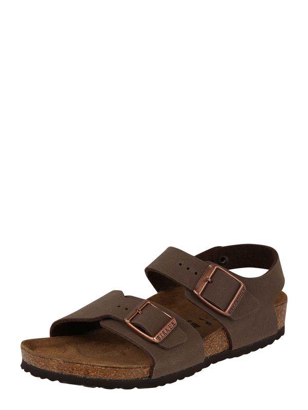 BIRKENSTOCK BIRKENSTOCK Odprti čevlji 'New York'  mokka