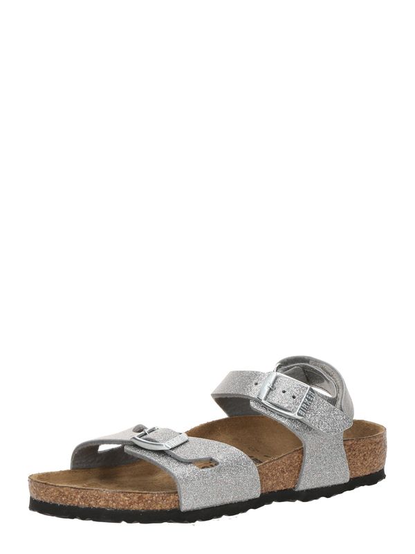 BIRKENSTOCK BIRKENSTOCK Odprti čevlji 'Rio'  srebrna