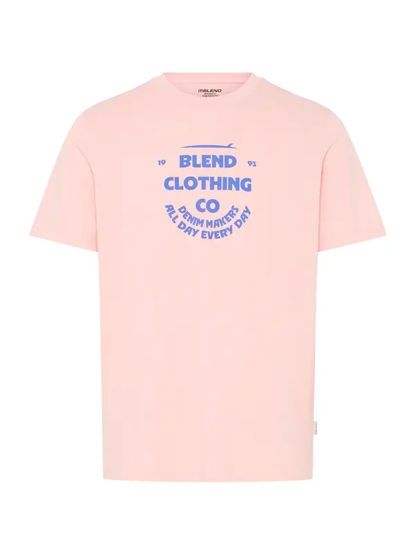 BLEND BLEND Majica 'BHKALLE'  svetlo modra / breskev