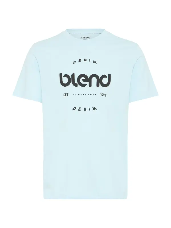 BLEND BLEND Majica 'BHKAMDEN'  svetlo modra / črna