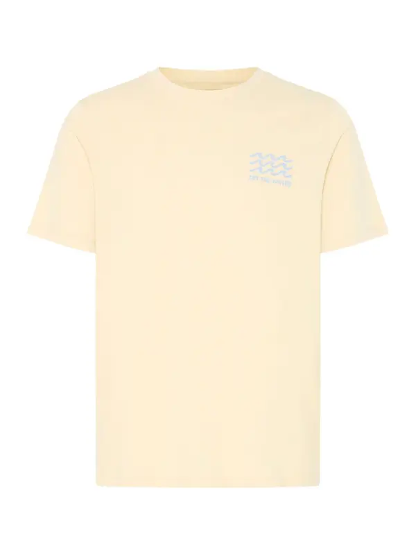 BLEND BLEND Majica 'BHSun Island '  chamois / nebeško modra