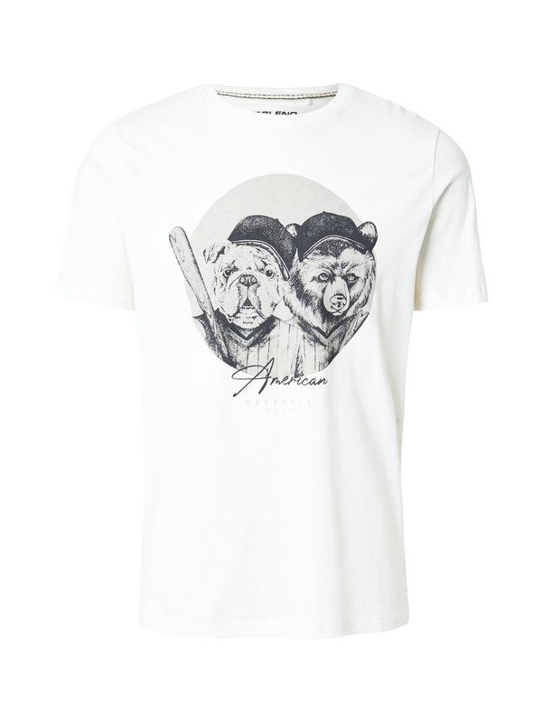 BLEND BLEND Majica 'JACKIE'  svetlo siva / temno siva / bela