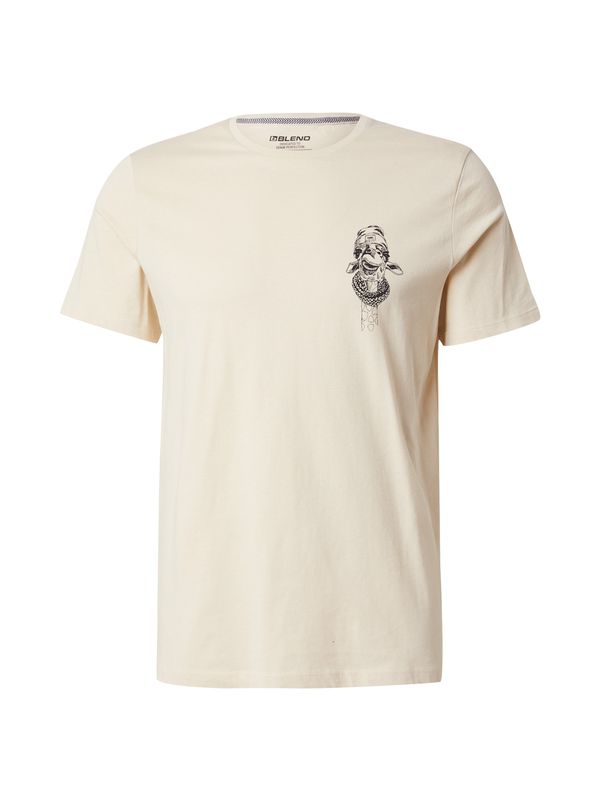 BLEND BLEND Majica 'JACKSON'  pesek / črna